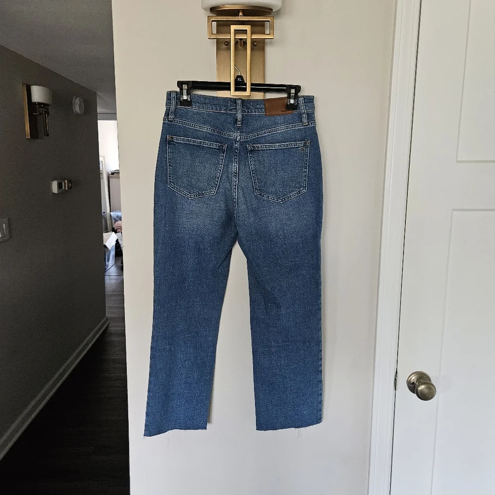 Madewell Medium Wash Slim Demi Boot Cut Jeans NWOT Size 25 - Picture 5 of 9